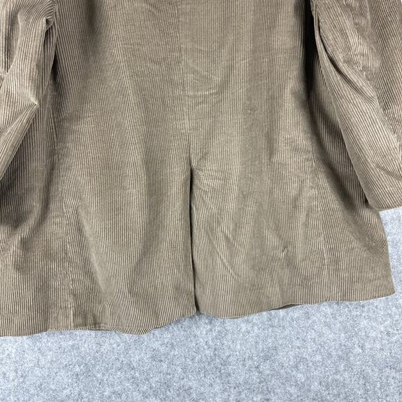 Joseph & Feiss Corduroy Blazer Sport Coat Mens 50R Beige Cotton 2 Button FLAW - Picture 13 of 16